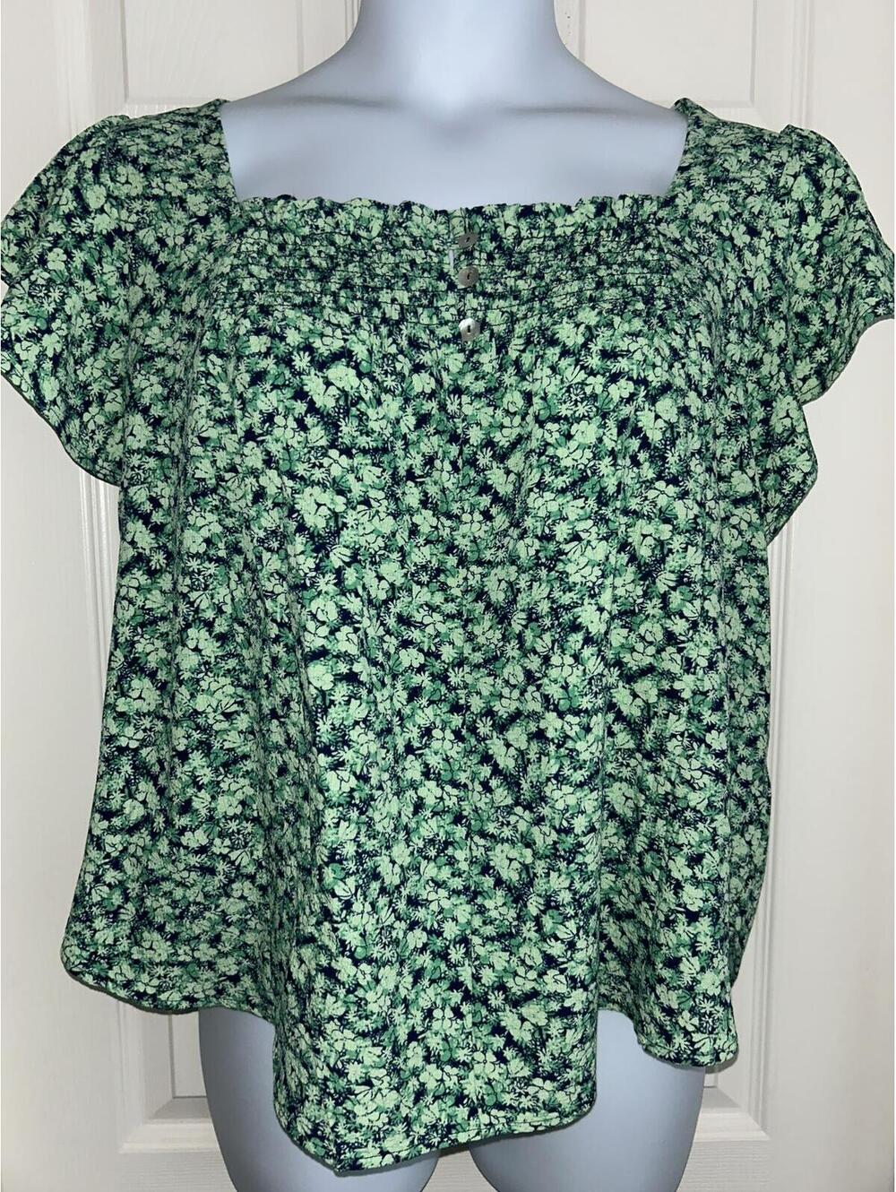 Draper James Flutter Sleeve Top sz XL